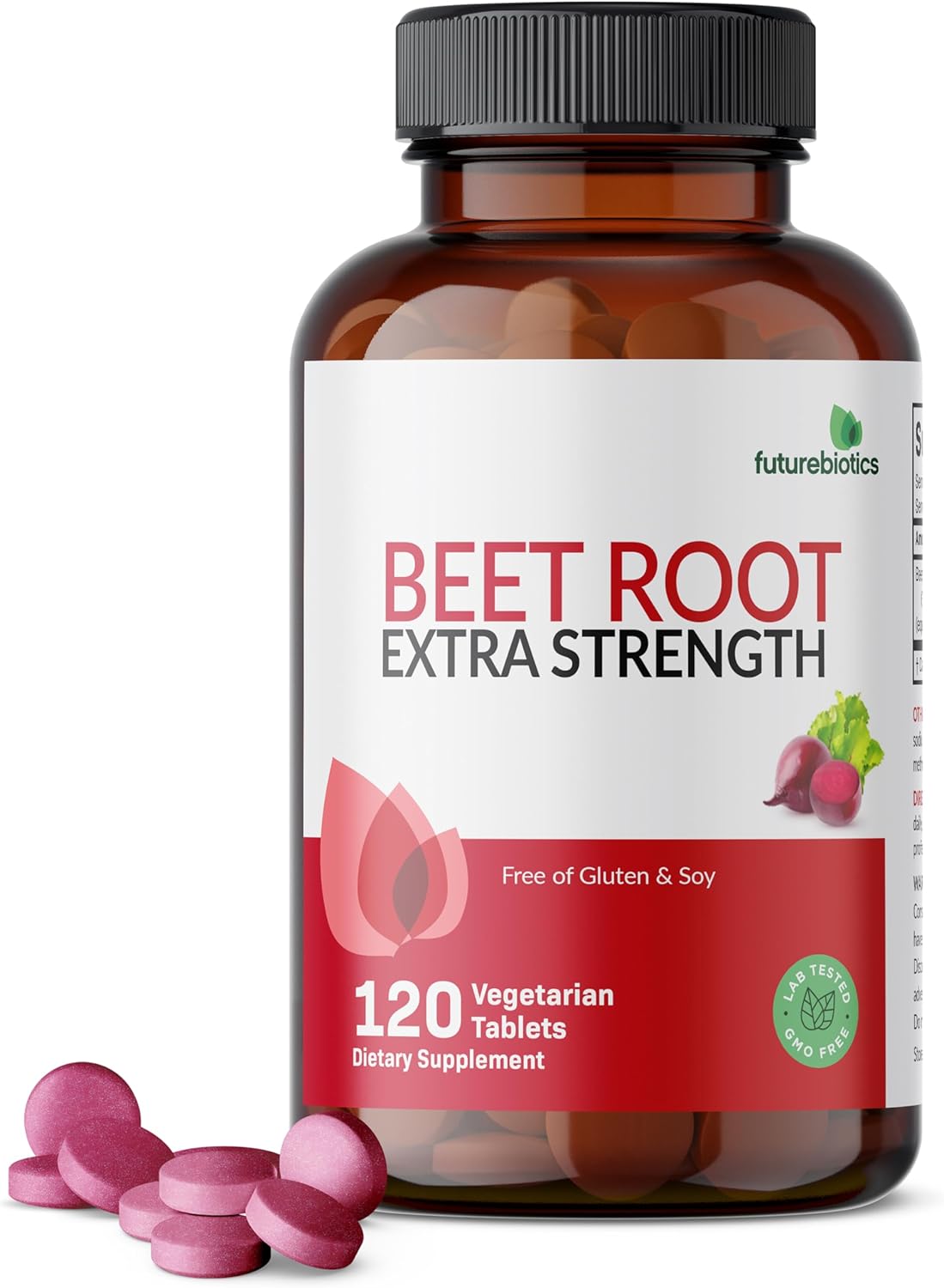 Beet Root Extra Strength, Non-Gmo, 120 Vegetarian Tablets