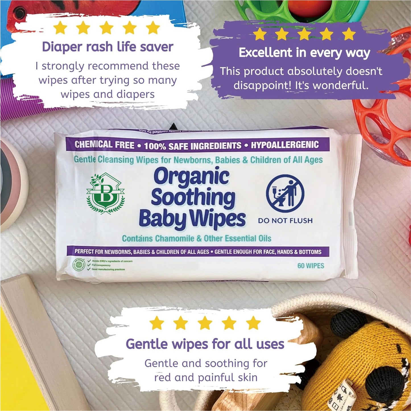 12 Pack Hypoallergenic Biodegradable Organic Antibacterial Baby Wet Wipes for Baby Wholesale