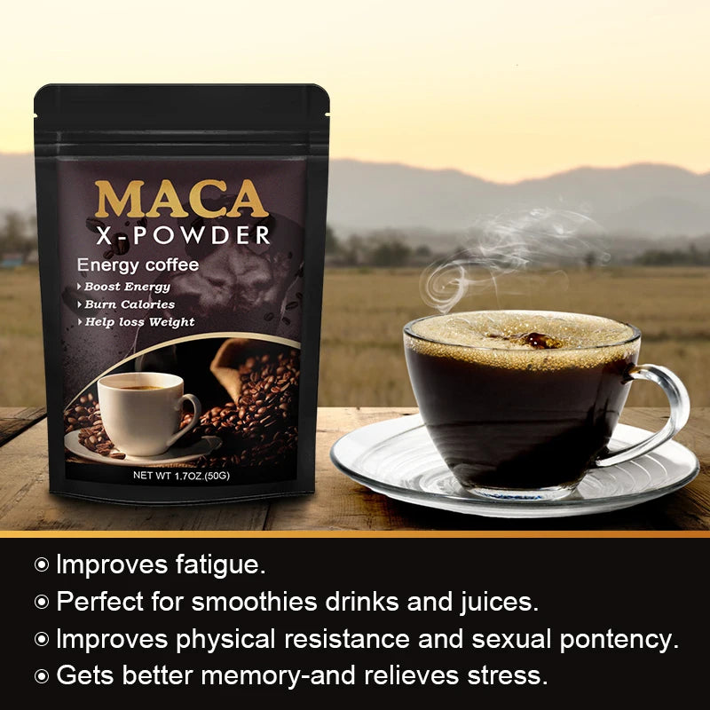 Maca Root Coffee | Natural Energy Supplement | Supports Athletic Performance & Motivation | Builds Muscle & Strength