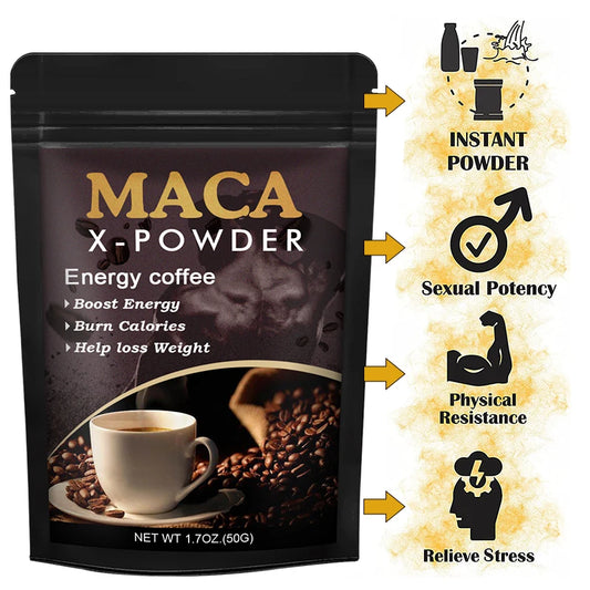 Maca Root Coffee | Natural Energy Supplement | Supports Athletic Performance & Motivation | Builds Muscle & Strength